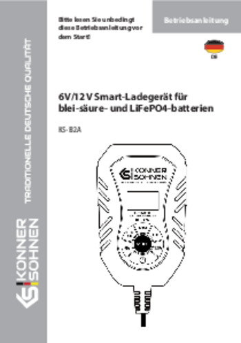 6V/12V Smart-Ladegerät für blei-säure- und LiFePO4-batterien KS-B2A