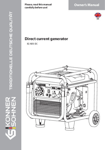 Direct current generator KS 48V-DC
