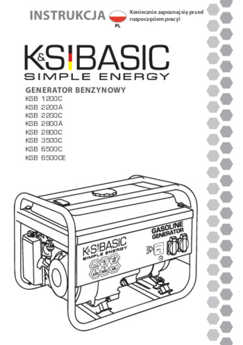 Generatory benzynowe K&S BASIC