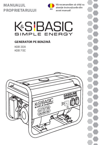 Generator KSB 30A, KSB 70C - 2022