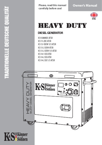 Diesel generators K&S