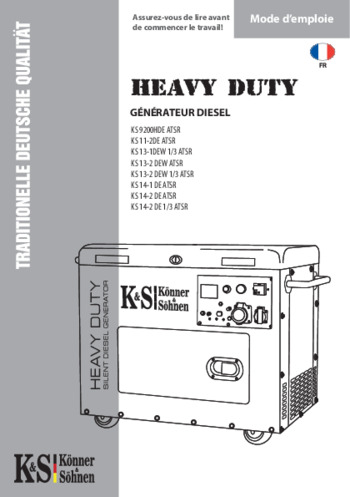 Générateurs diesel K&S