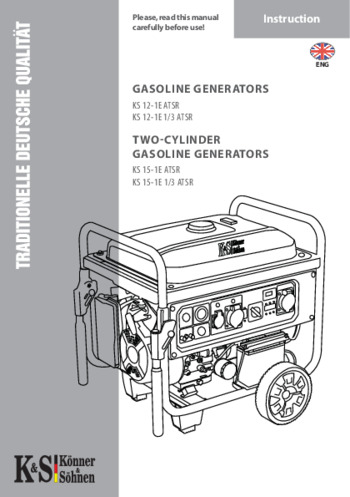 Gasoline generators K&S 2022
