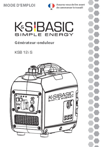 Générateur-onduleur KSB 12i S - 2022