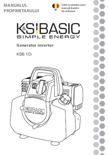 Generator invertor KSB 10i - 2022