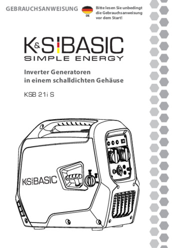 Inverter-Generatoren KSB 21i S 2022