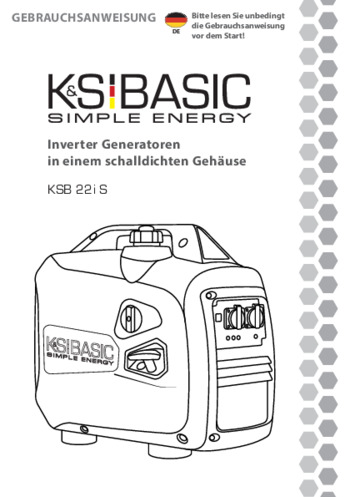 Inverter-Generatoren KSB 22i S - 2022