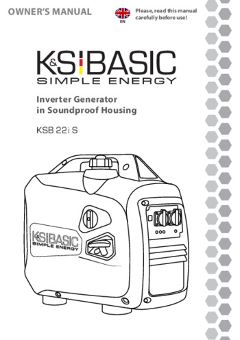 Inverter generator   KSB 22i S 2022