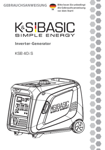 Inverter-Generatoren KSB 40i S - 2022