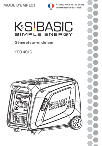 Générateur-onduleur KSB 40i S