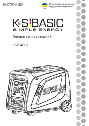 Інверторний генератор KSB 40i S