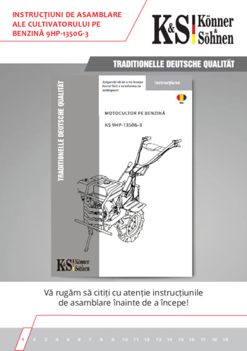 Instrucțiuni de asamblare KS 9HP-1350G-3