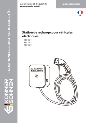 Station de recharge pour véhicules électriques KS P16-32