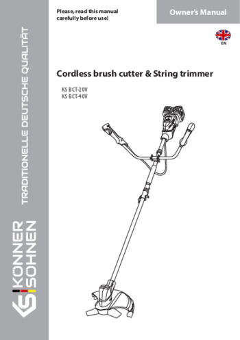 Cordless brush cutter & String trimmer