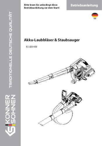 Akku-Laubbläser & Staubsauger KS LBV-40V