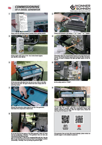 Diesel-generatoren K&S Start guide HD