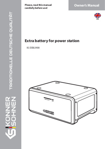 Extra battery for power station KS EXB-2400