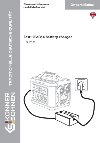 Fast LiFePo4 battery charger