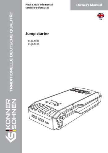 Jump starter KS JS-1000, KS JS-1400
