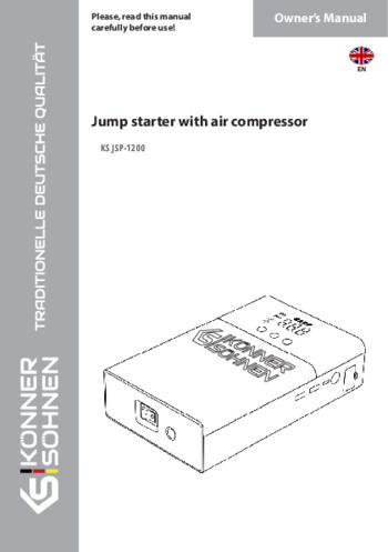 Jump starter with air compressor KS JSP-1200