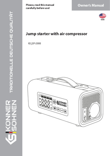 Jump starter with air compressor KS JSP-2000