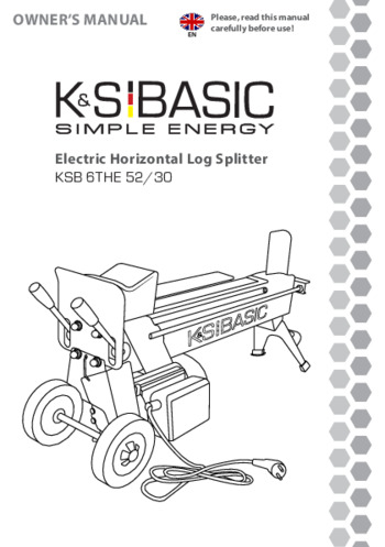 Log Splitter KSB 6THE 52/30