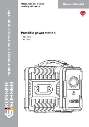 Portable power station KS 100PS, KS 200PS