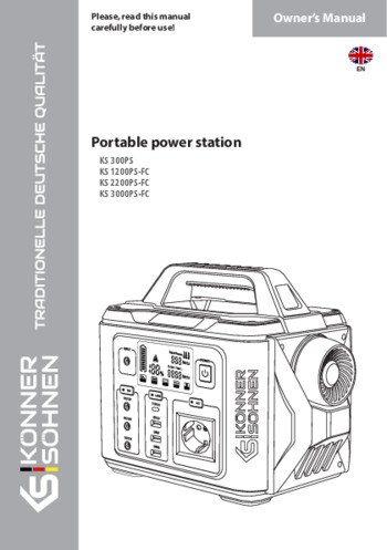 Portable power station KS 300PS, KS 1200PS-FC, KS 2200PS-FC, KS 3000PS-FC
