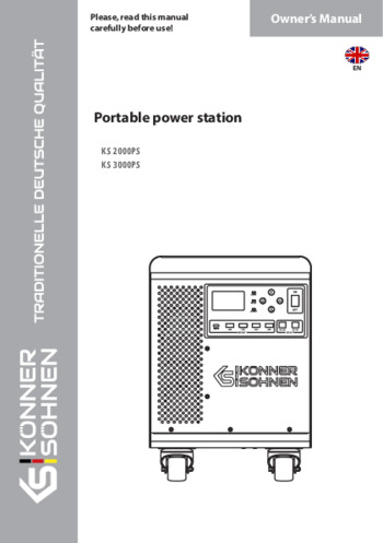 Portable power station KS 2000PS, KS 3000PS