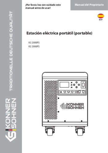  Estación eléctrica portátil (portable) KS 2000PS, KS 3000PS
