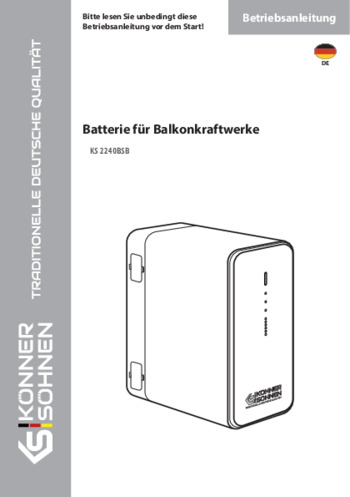 Batterie für Balkonkraftwerke KS 2240BSB