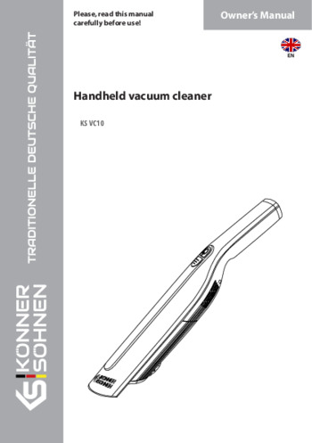 Handheld vacuum cleaner KS VC10