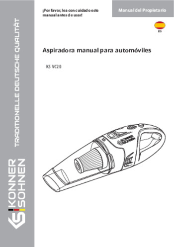 Aspiradora manual para automóviles KS VC20