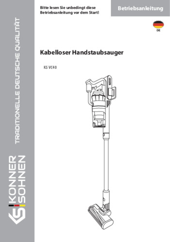 Kabelloser Handstaubsauger KS VC40