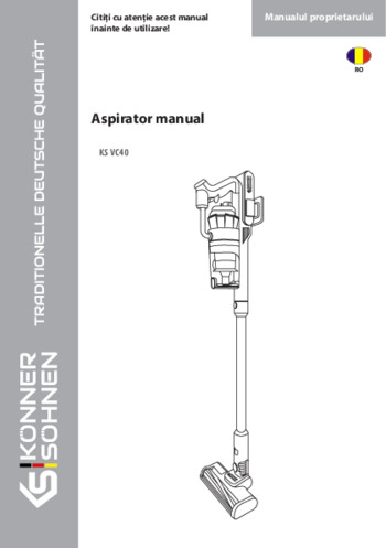 Aspirator manual KS VC40