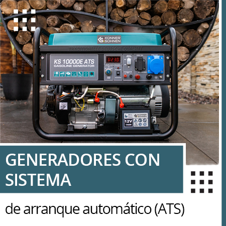 Generadores con sistema de arranque automático (ATS)