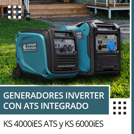 Generadores Inverter con ATS integrado KS 4000iES ATS y KS 6000iES ATS
