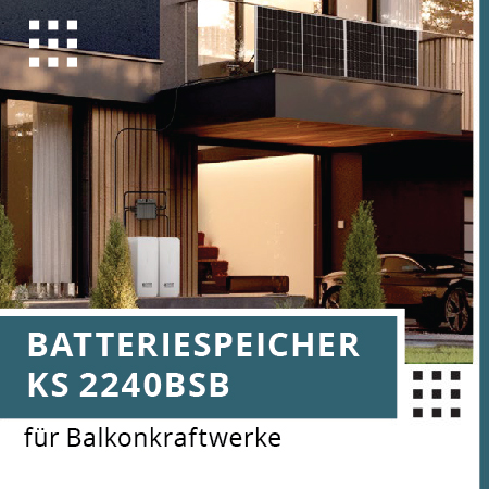 Batteriespeicher KS 2240BSB für Balkonkraftwerke