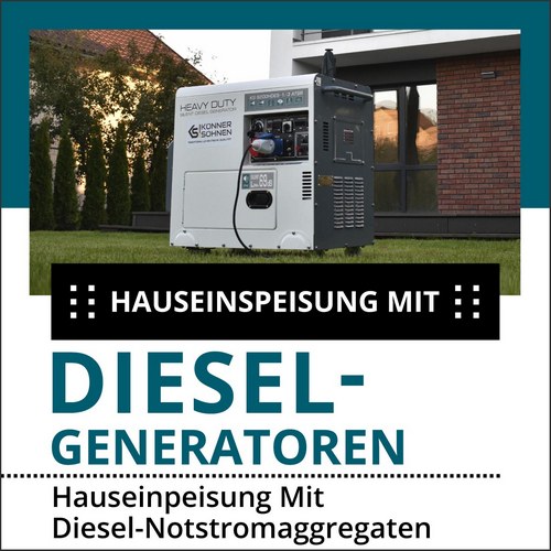 Hauseinpeisung mit Diesel-Generatoren 