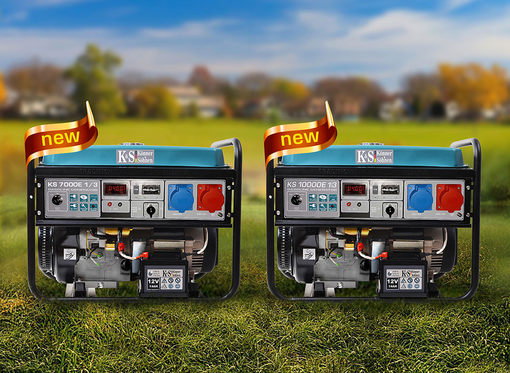 Нові генератори KS 7000E 1/3 та KS 10000E 1/3 вже у продажу!
