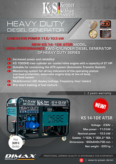 New diesel generators