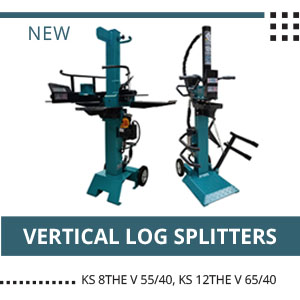 New! Vertical electric log splitters from Könner & Söhnen®