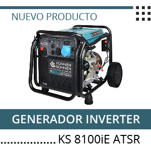 Generador inverter KS 8100iE ATSR ahora con mayor potencia