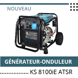 Le générateur-inverter KS 8100iE ATSR à partir de maintenant avec une puissance plus élevée 