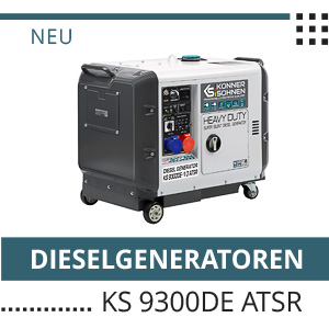 Neue Modell des Dieselgeneratoren – KS 9300DE ATSR, KS 9300DE-1/3 ATSR 