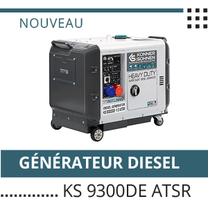 Nouveaux les modèles de générateurs diesel KS 9300DE ATSR, KS 9300DE-1/3 ATSR