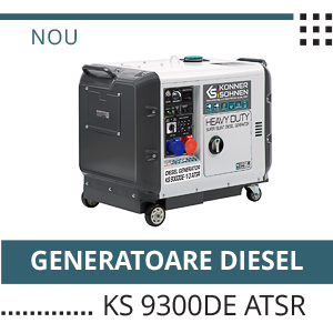 Noile modele de generatoare diesel KS 9300DE ATSR, KS 9300DE-1/3 ATSR