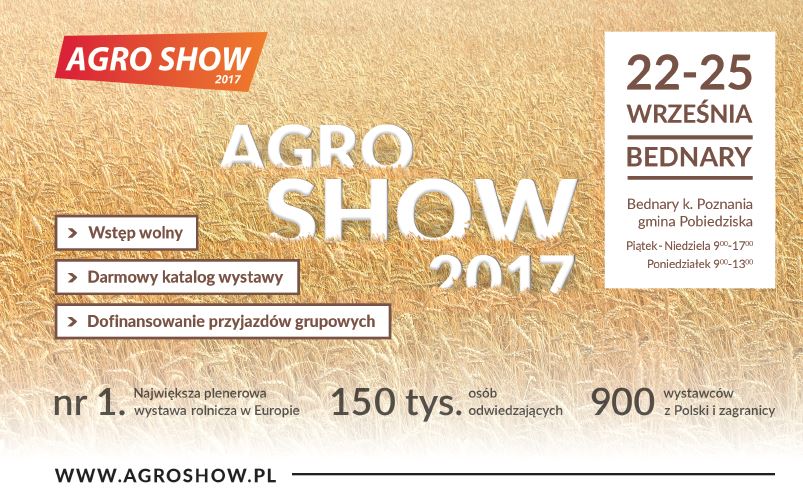 Zaproszenie na wystawę Agro Show 2017 !!