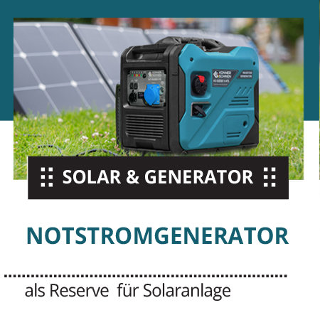 Notstromgenerator als Reserve für Solaranlage mit Speicher