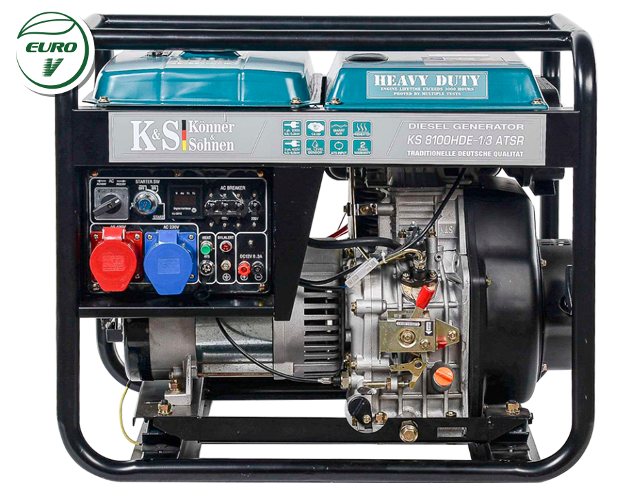 Generatore diesel "Könner & Söhnen" KS 8100HDE-1/3 ATSR (EURO V)
